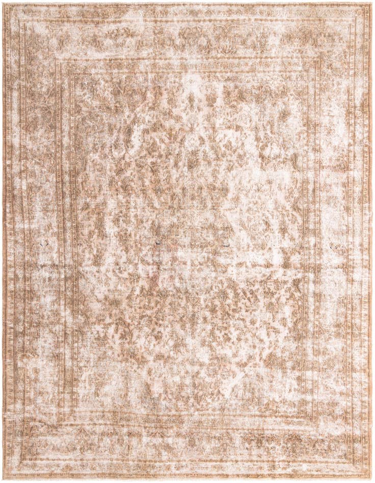 Detail image of 9' 3 x 12' 3 Hand Knotted Ultra Vintage Persian Wool Rug