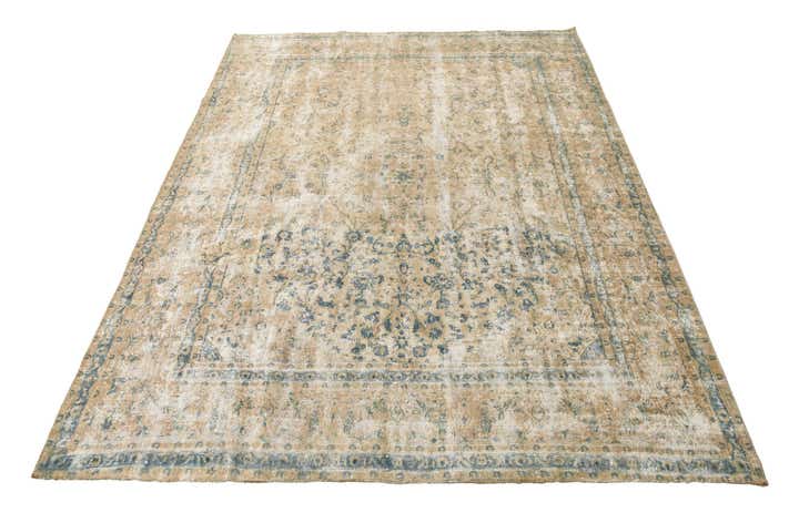 9' 3 x 12' 3 Hand Knotted Ultra Vintage Persian Wool Rug