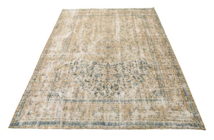 Detail image of 9' 3 x 12' 3 Hand Knotted Ultra Vintage Persian Wool Rug