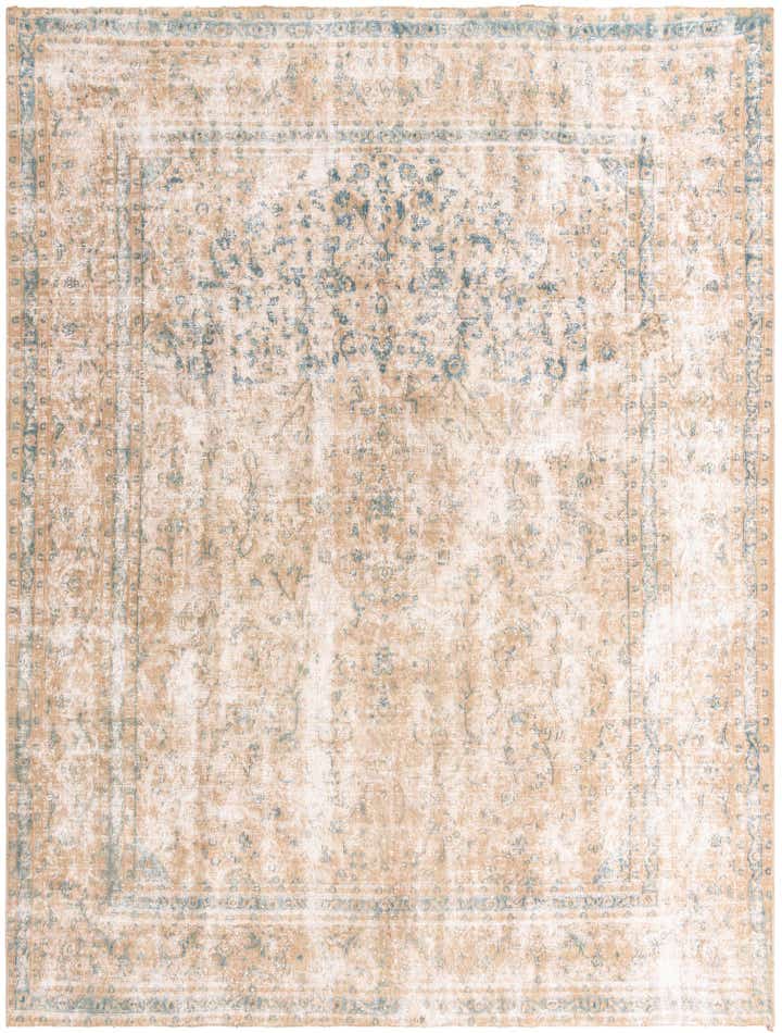 9' 3 x 12' 3 Hand Knotted Ultra Vintage Persian Wool Rug