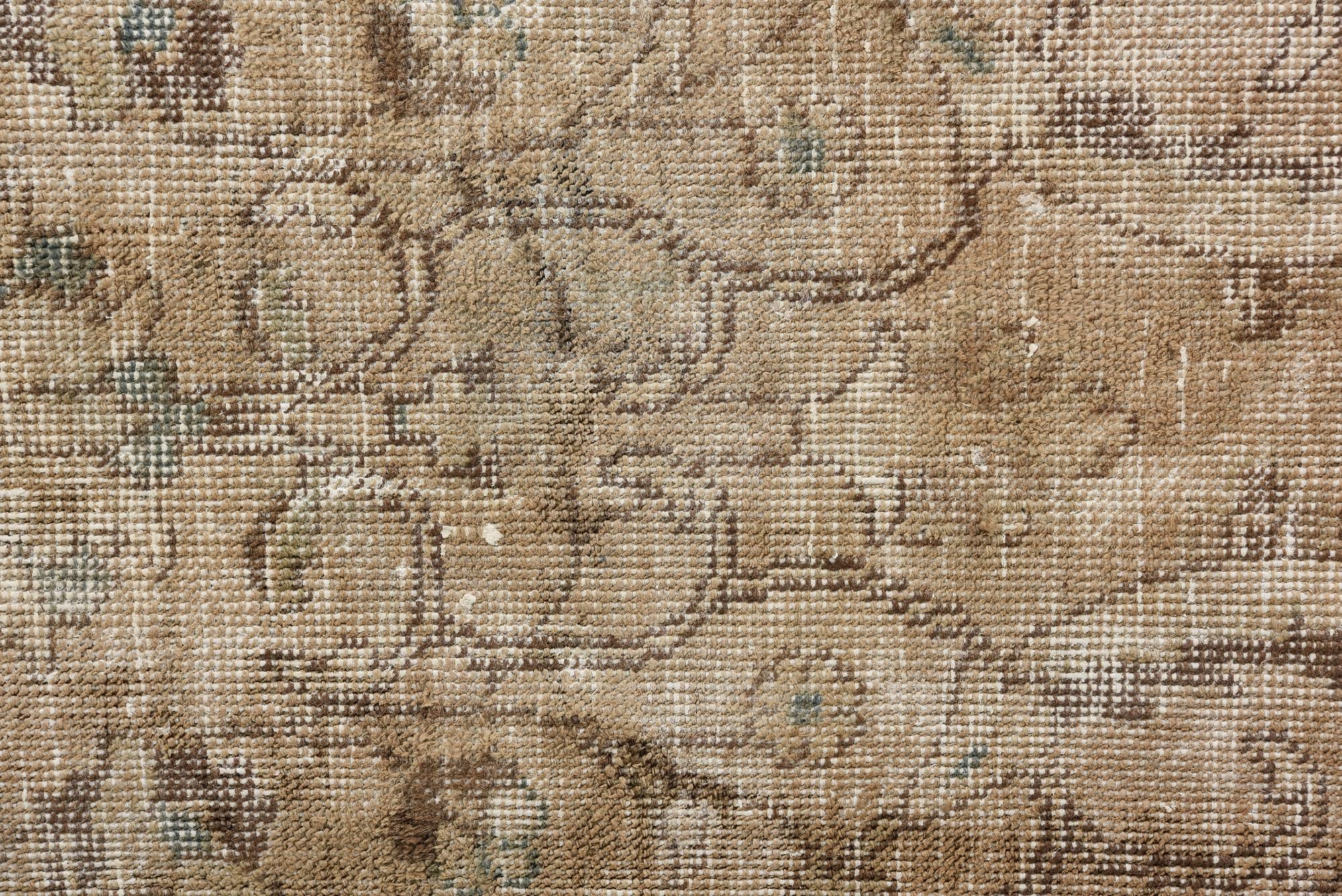 9' 9 x 12' 6 Hand Knotted Ultra Vintage Persian Wool Rug