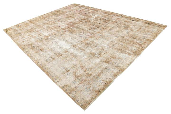 9' 5 x 11' 5 Hand Knotted Ultra Vintage Persian Wool Rug