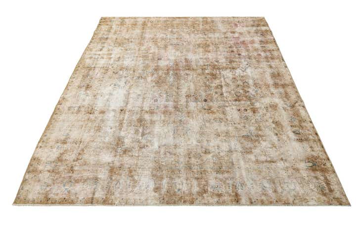9' 5 x 11' 5 Hand Knotted Ultra Vintage Persian Wool Rug