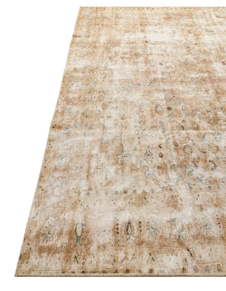 Detail image of 9' 5 x 11' 5  Hand Knotted Ultra Vintage Persian Wool Rug