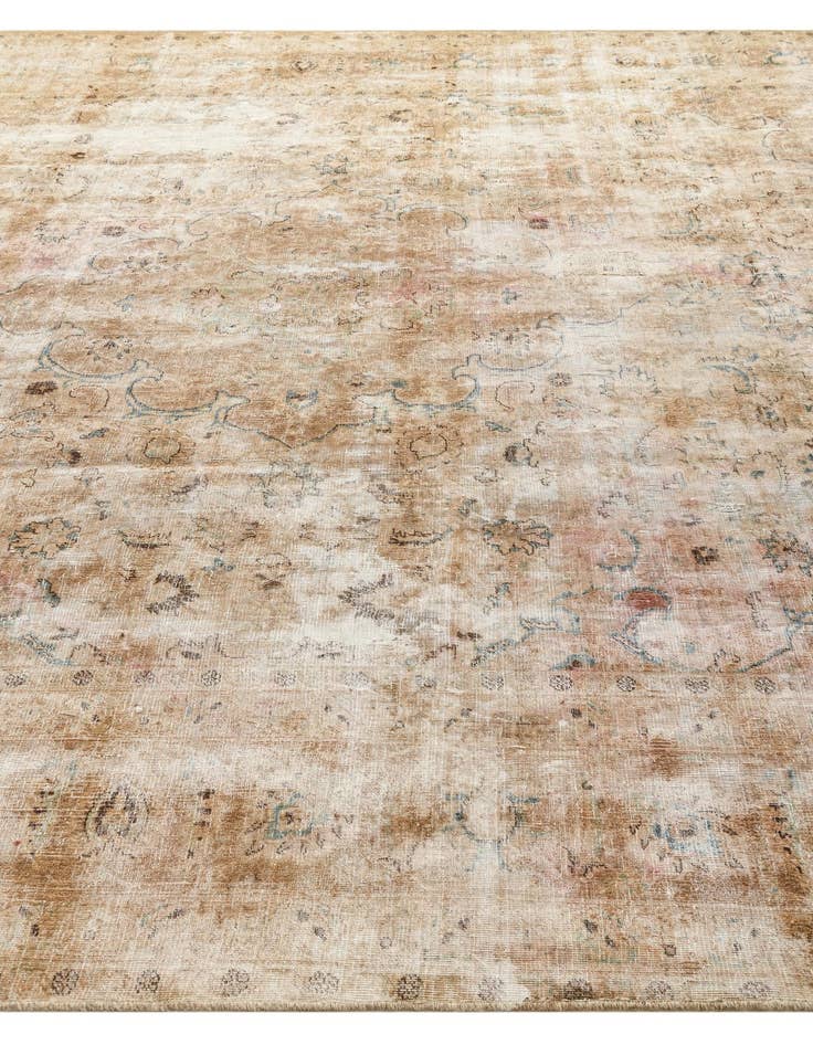 Detail image of 9' 5 x 11' 5  Hand Knotted Ultra Vintage Persian Wool Rug