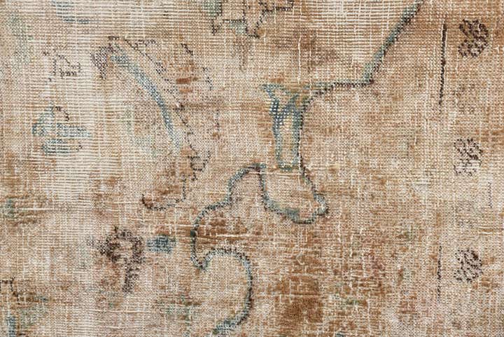9' 5 x 11' 5 Hand Knotted Ultra Vintage Persian Wool Rug