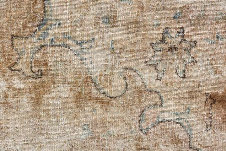 9' 5 x 11' 5 Hand Knotted Ultra Vintage Persian Wool Rug