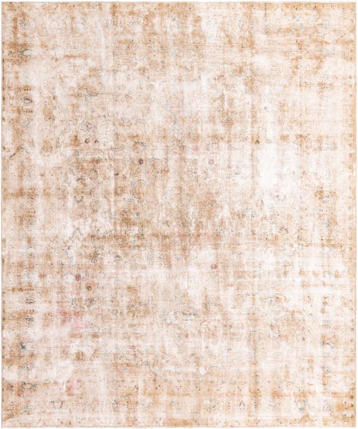 9' 5 x 11' 5 Hand Knotted Ultra Vintage Persian Wool Rug