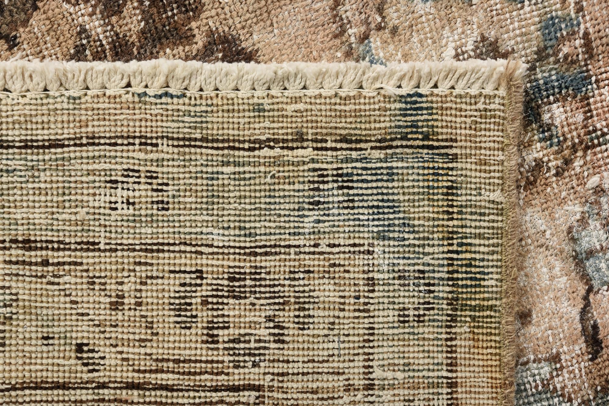 9' 5 x 12' 1 Hand Knotted Ultra Vintage Persian Wool Rug