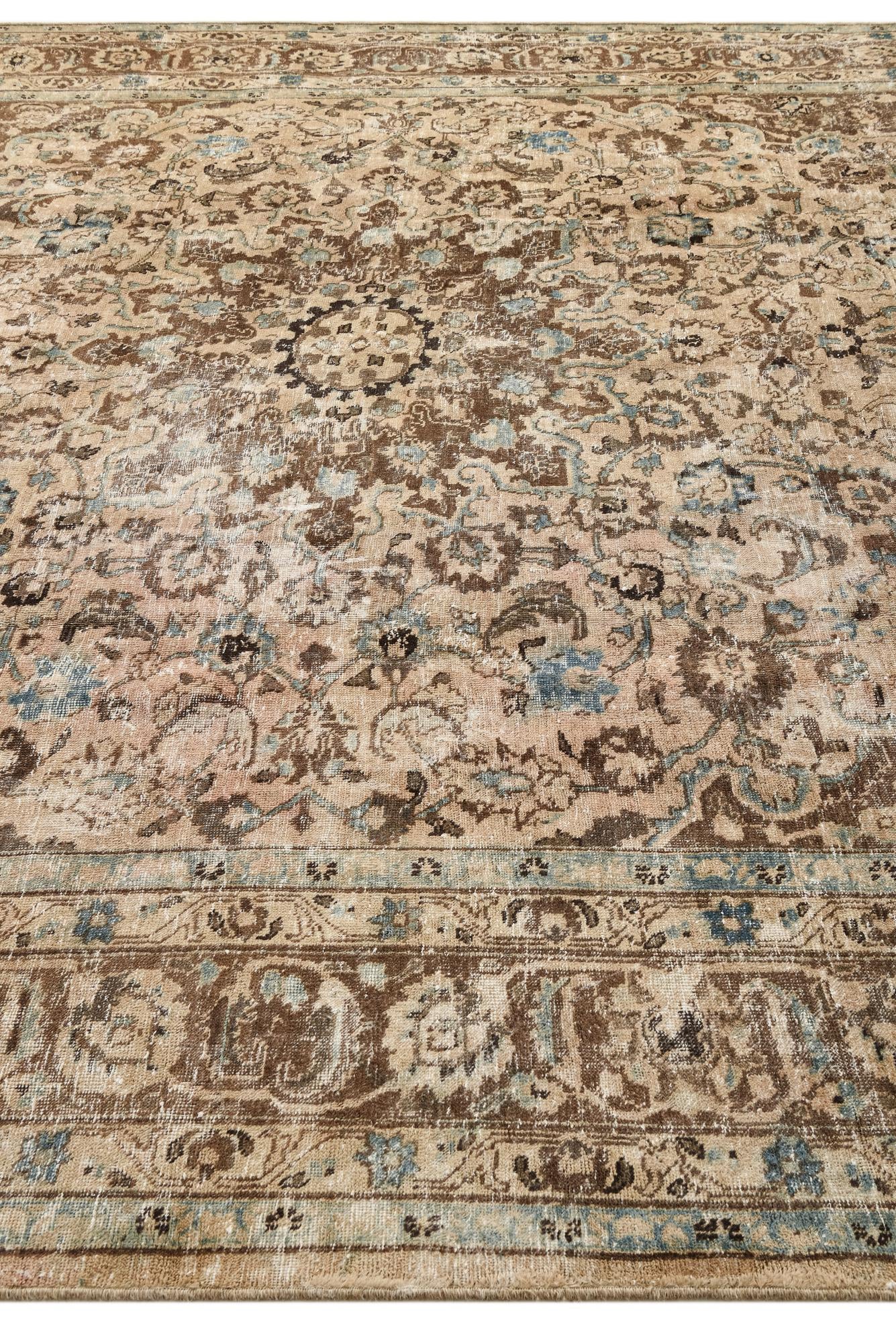 9' 5 x 12' 1 Hand Knotted Ultra Vintage Persian Wool Rug