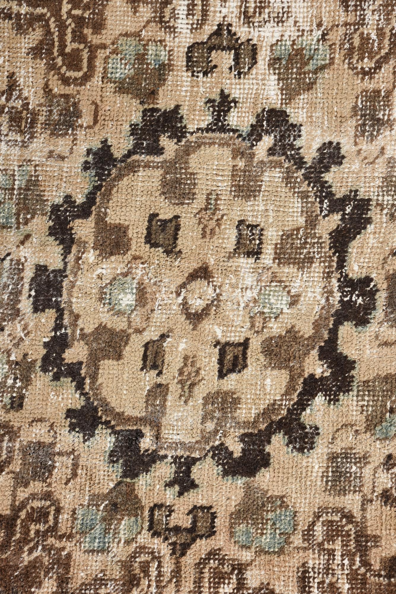 9' 5 x 12' 1 Hand Knotted Ultra Vintage Persian Wool Rug