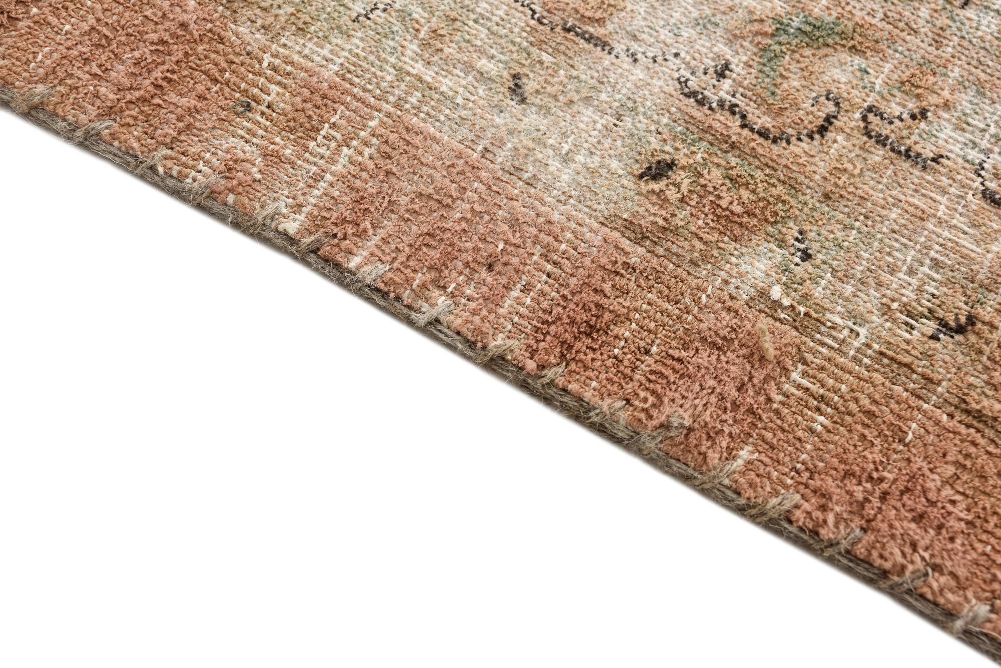 9' 10 x 12' 8 Hand Knotted Ultra Vintage Persian Wool Rug