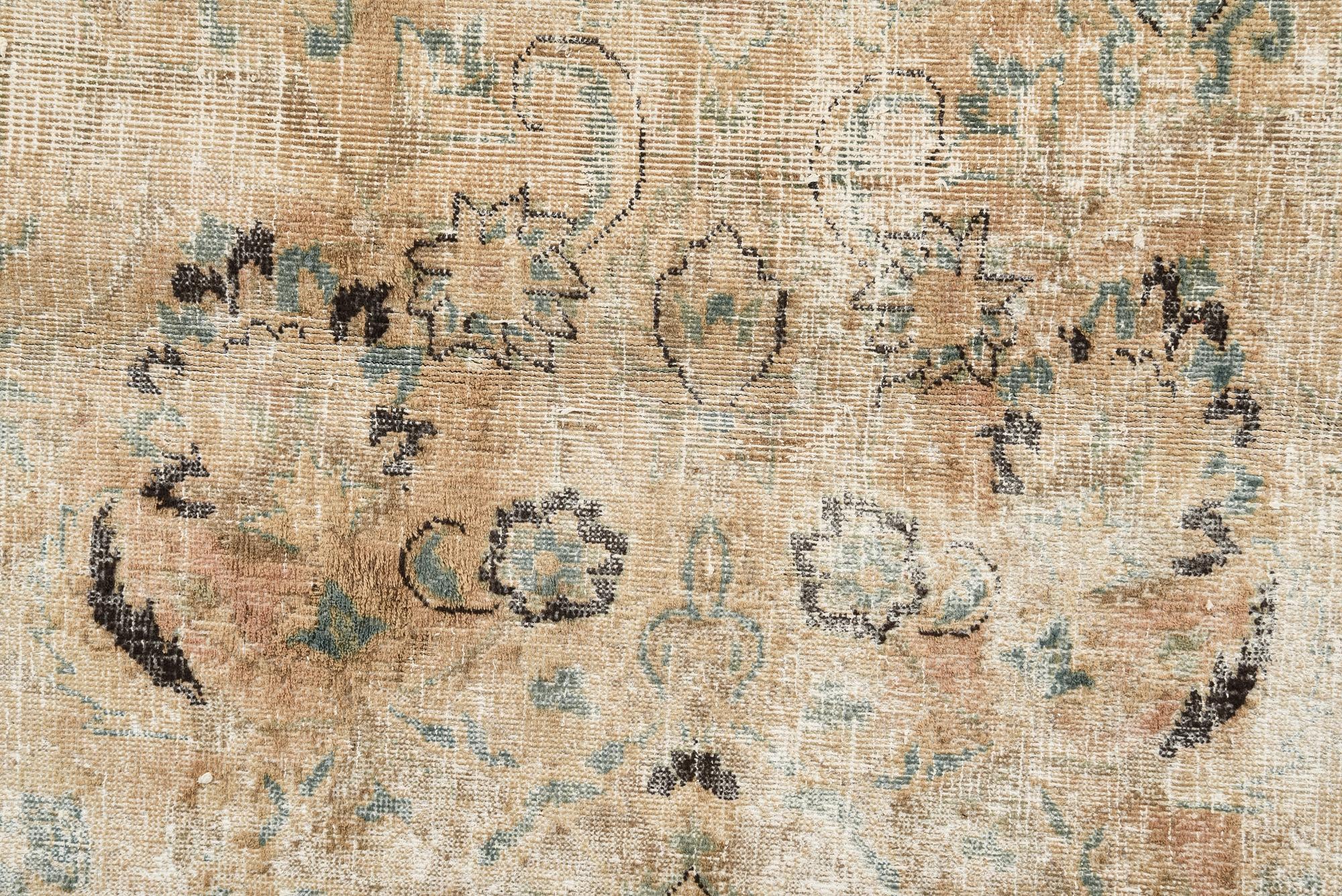 9' 10 x 12' 8 Hand Knotted Ultra Vintage Persian Wool Rug