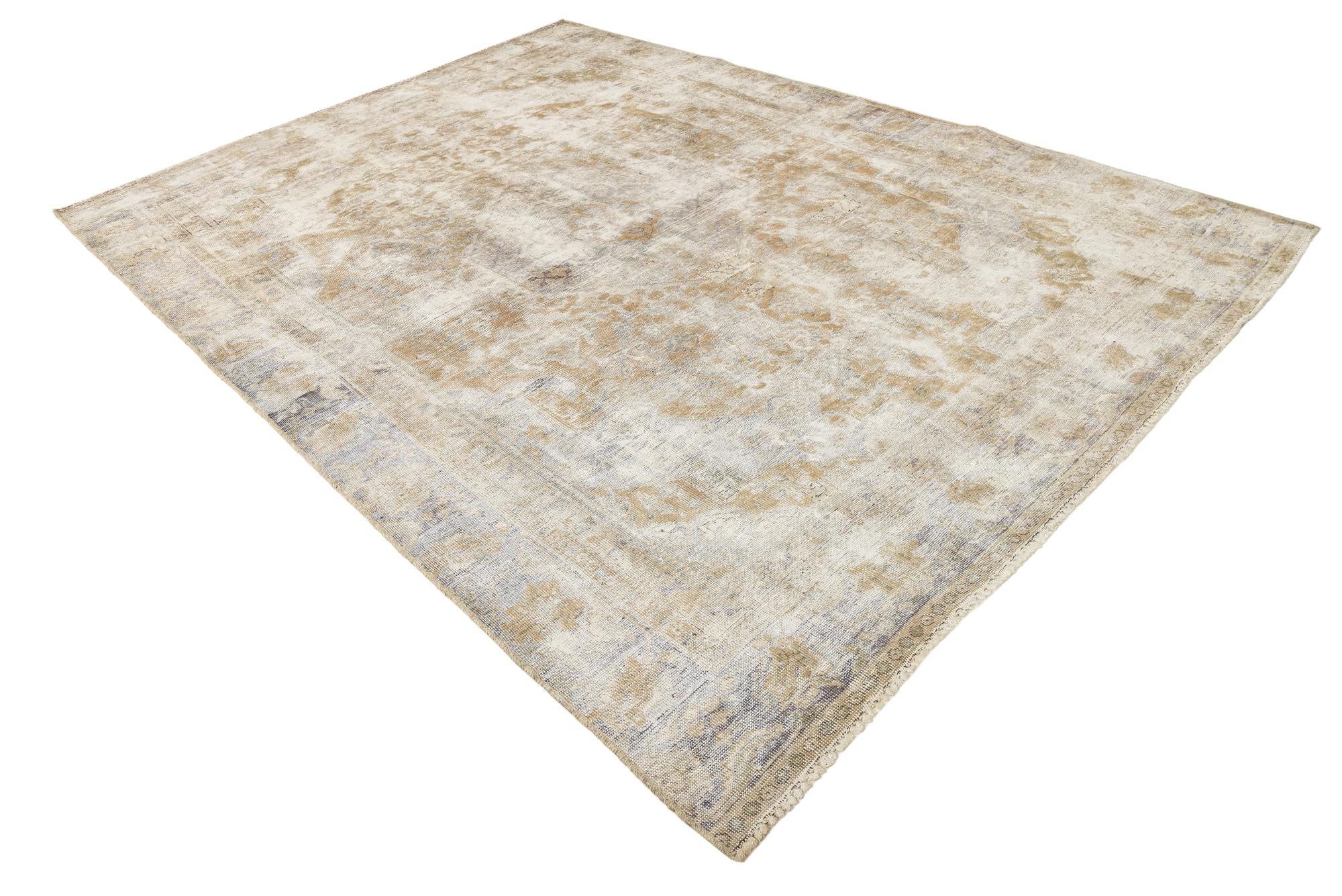 7' 6 x 10' 6 Hand Knotted Ultra Vintage Persian Wool Rug