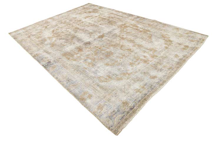 7' 6 x 10' 6 Hand Knotted Ultra Vintage Persian Wool Rug