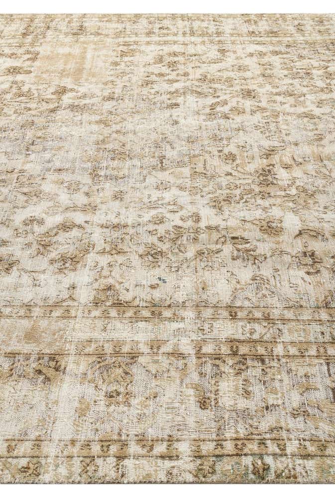 9' 1 x 12' 8 Hand Knotted Ultra Vintage Persian Wool Rug