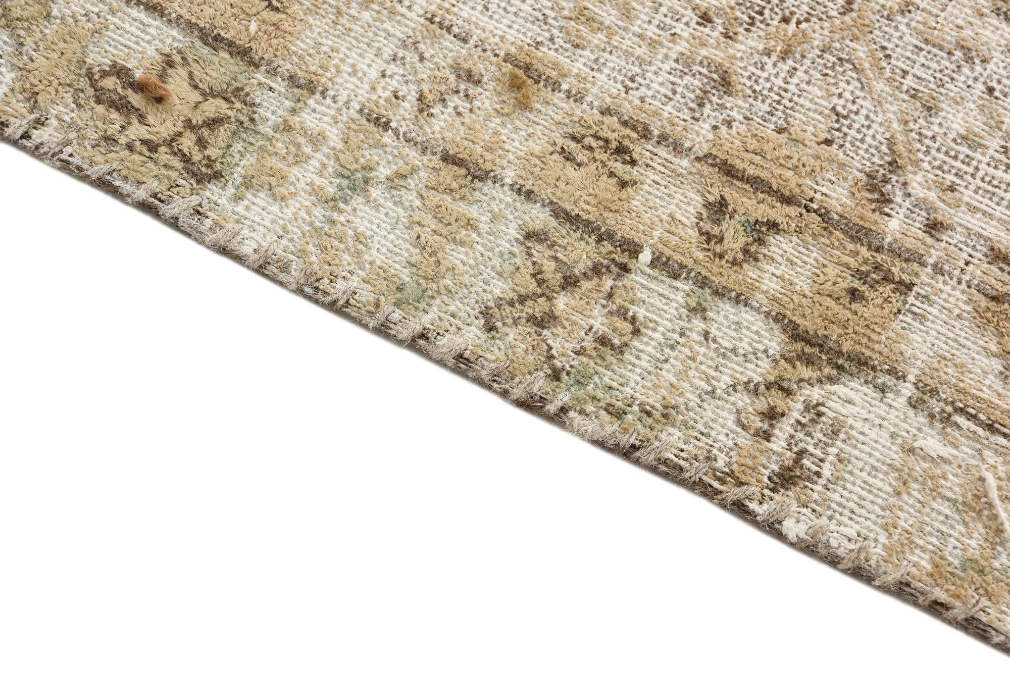 9' 1 x 12' 8 Hand Knotted Ultra Vintage Persian Wool Rug