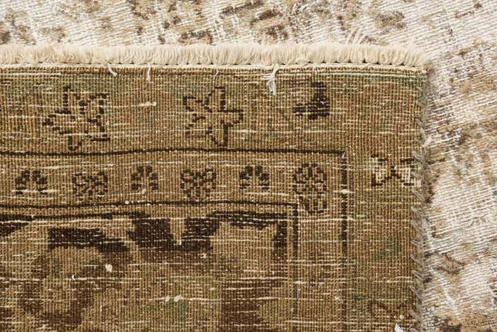 9' 1 x 12' 8 Hand Knotted Ultra Vintage Persian Wool Rug