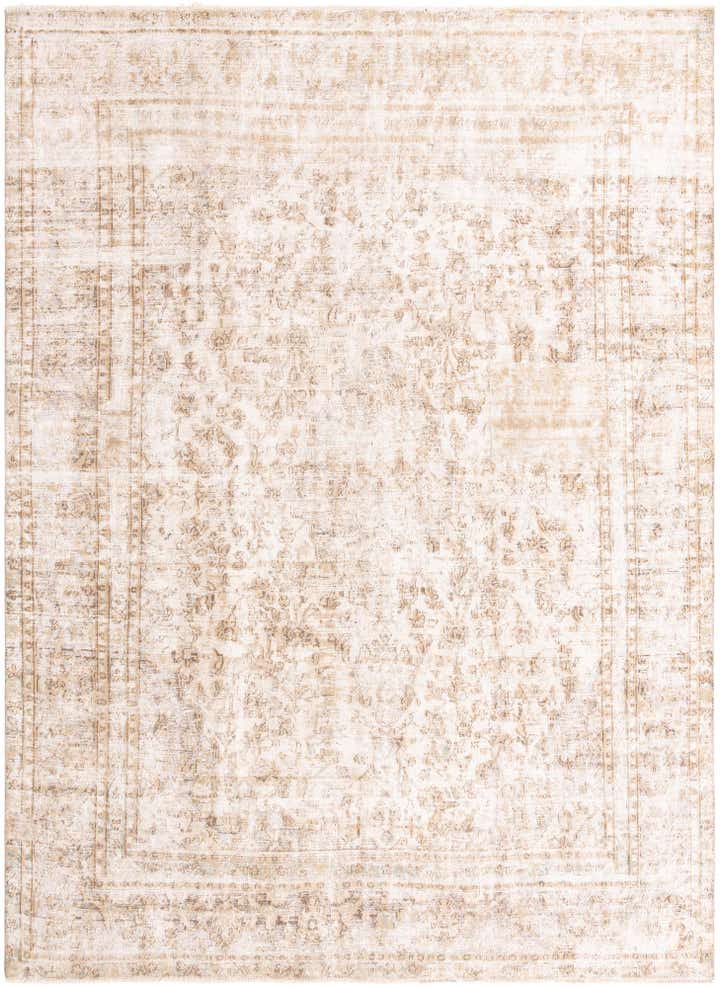 9' 1 x 12' 8 Hand Knotted Ultra Vintage Persian Wool Rug