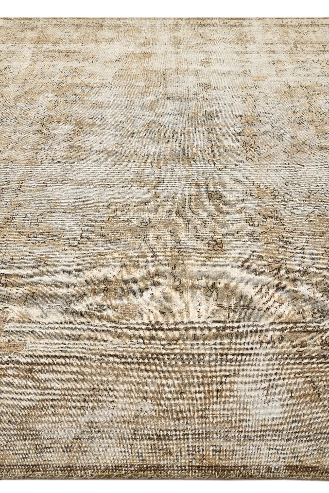 8' 4 x 10' 2 Hand Knotted Ultra Vintage Persian Wool Rug