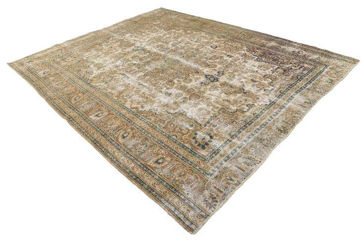 Detail image of 9' 4 x 11' 6 Hand Knotted Ultra Vintage Persian Wool Rug
