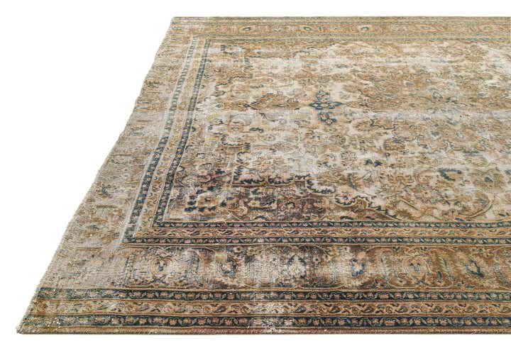 9' 4 x 11' 6 Hand Knotted Ultra Vintage Persian Wool Rug