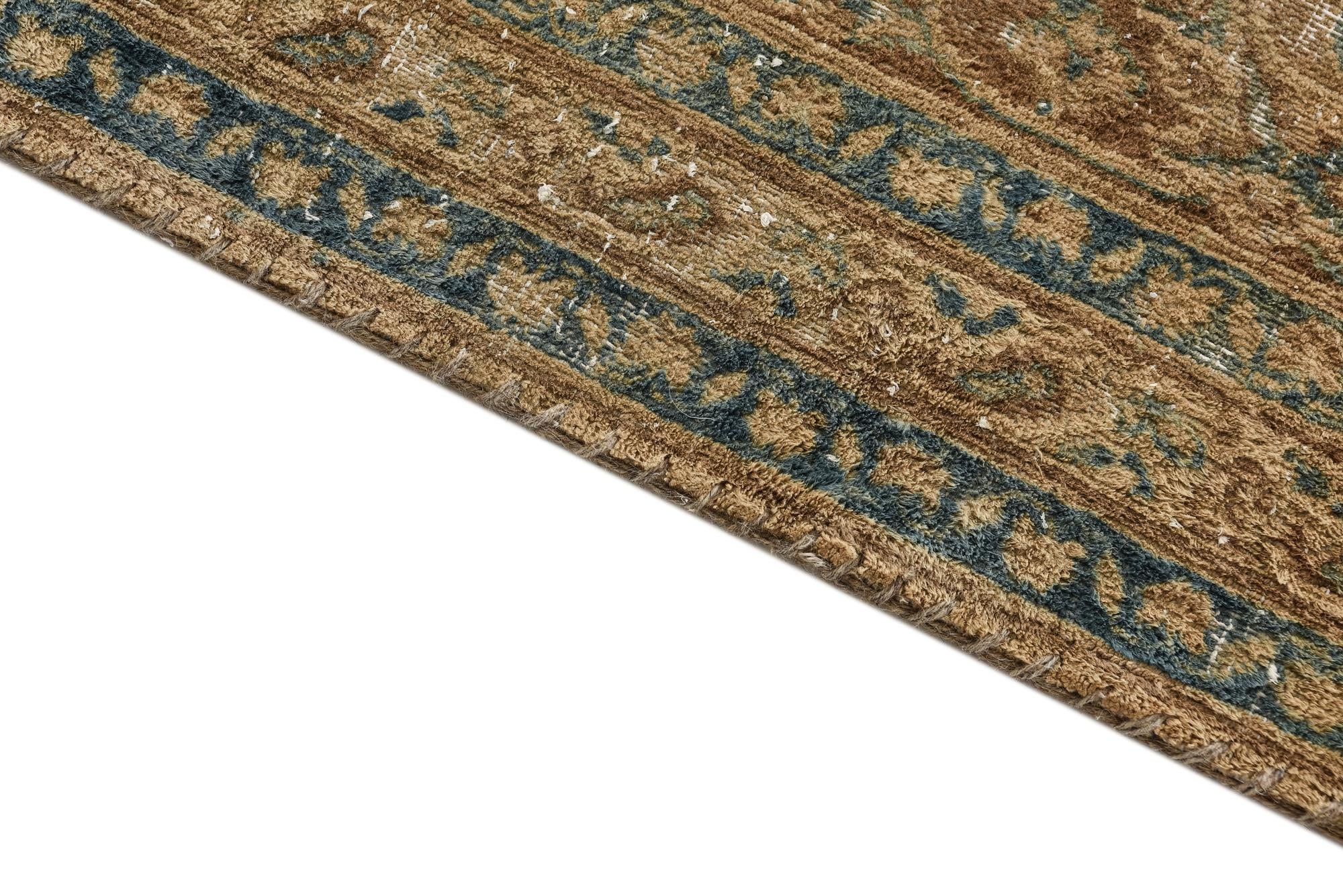 9' 4 x 11' 6 Hand Knotted Ultra Vintage Persian Wool Rug