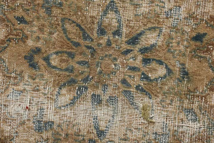 9' 4 x 11' 6 Hand Knotted Ultra Vintage Persian Wool Rug