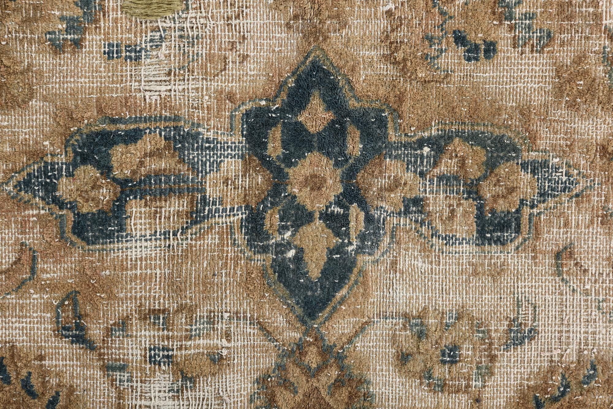 9' 4 x 11' 6 Hand Knotted Ultra Vintage Persian Wool Rug