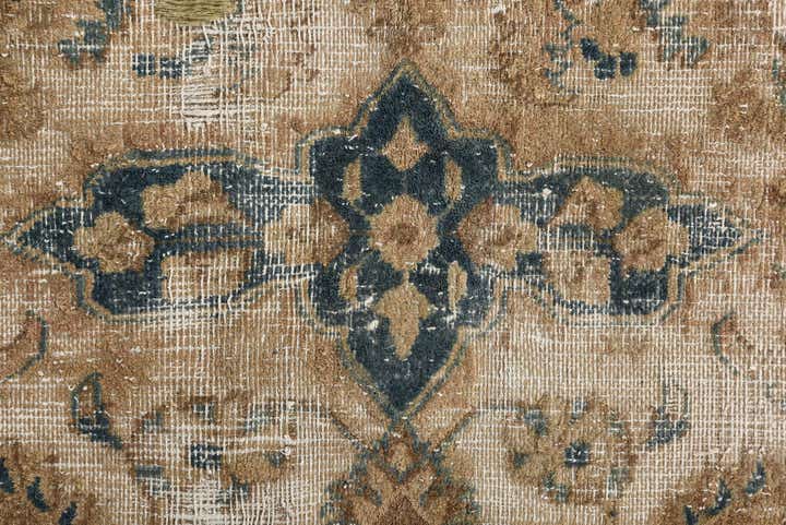 9' 4 x 11' 6 Hand Knotted Ultra Vintage Persian Wool Rug