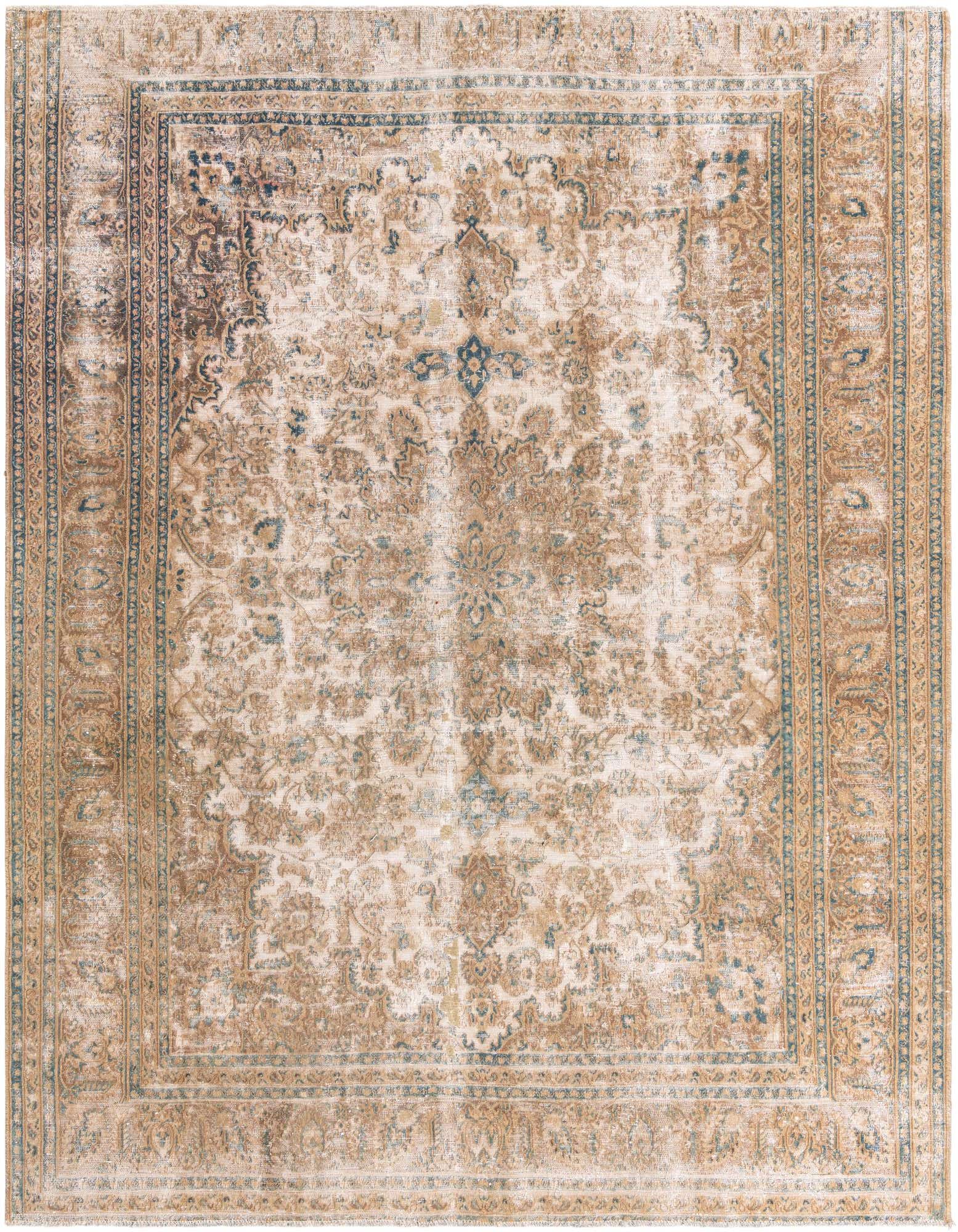 Primary image 9' 4 x 11' 6  Hand Knotted Ultra Vintage Persian Wool Rug