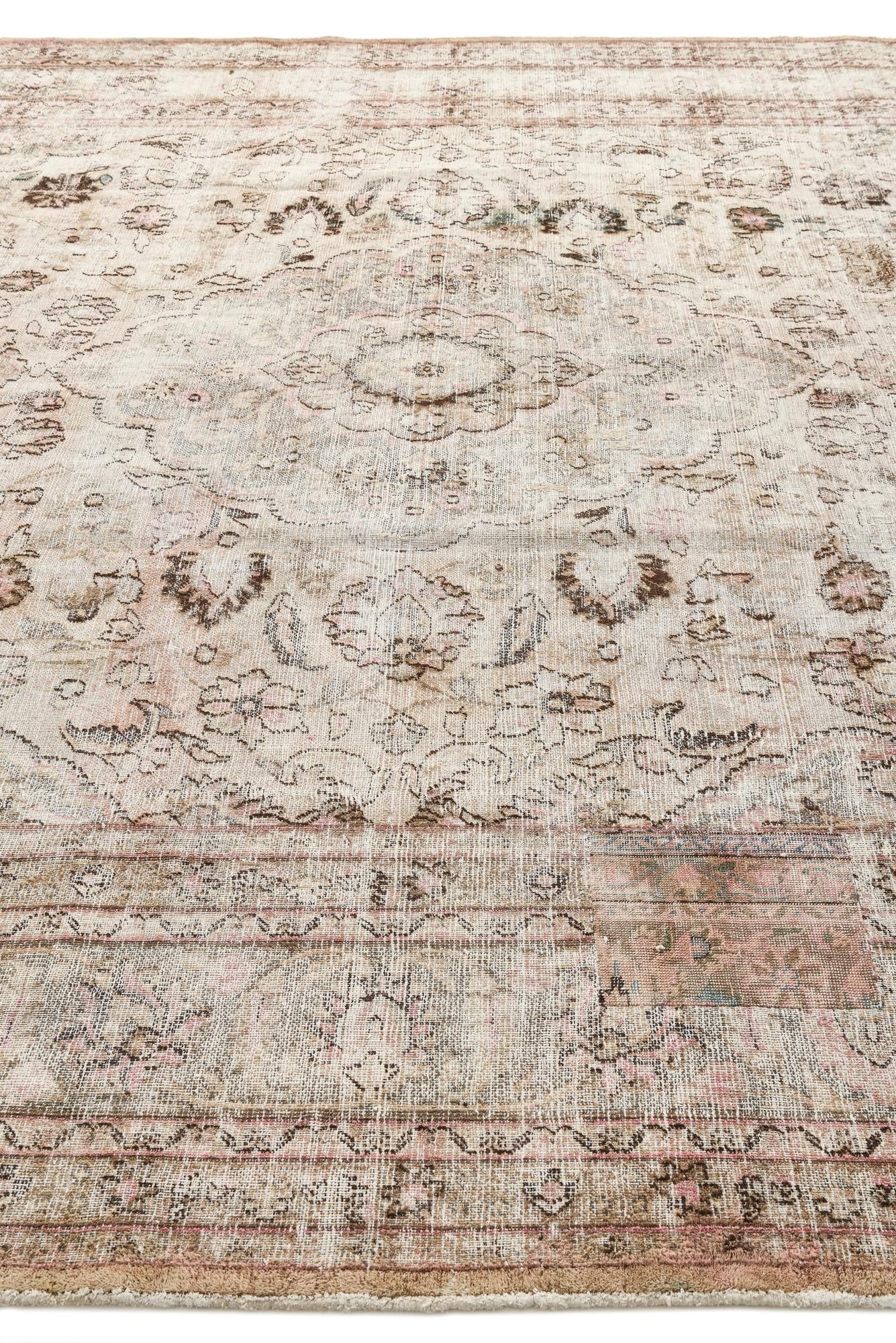 10' x 12' 10 Hand Knotted Ultra Vintage Persian Wool Rug