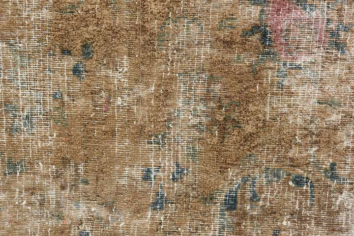 9' 9 x 12' 6 Hand Knotted Ultra Vintage Persian Wool Rug