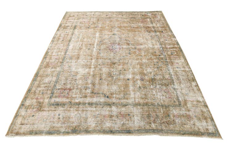 Detail image of 9' 9 x 12' 6 Hand Knotted Ultra Vintage Persian Wool Rug