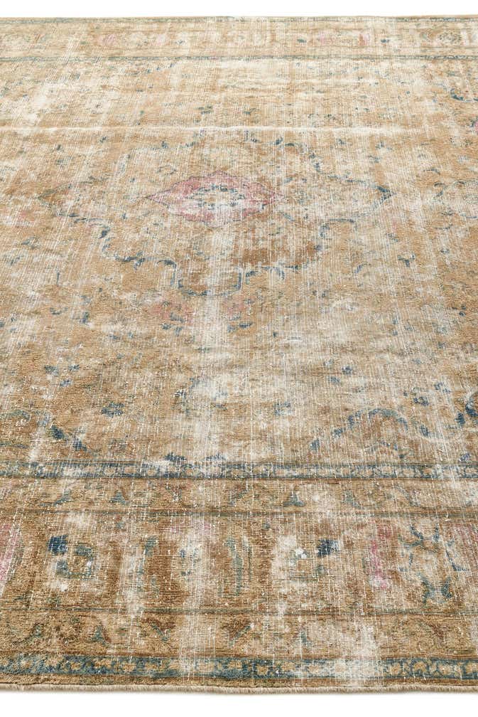 9' 9 x 12' 6 Hand Knotted Ultra Vintage Persian Wool Rug