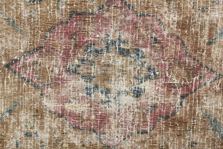 9' 9 x 12' 6 Hand Knotted Ultra Vintage Persian Wool Rug