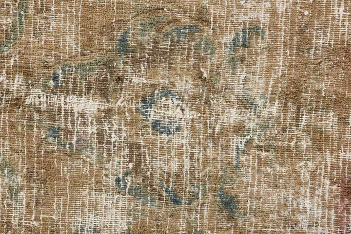 9' 9 x 12' 6 Hand Knotted Ultra Vintage Persian Wool Rug