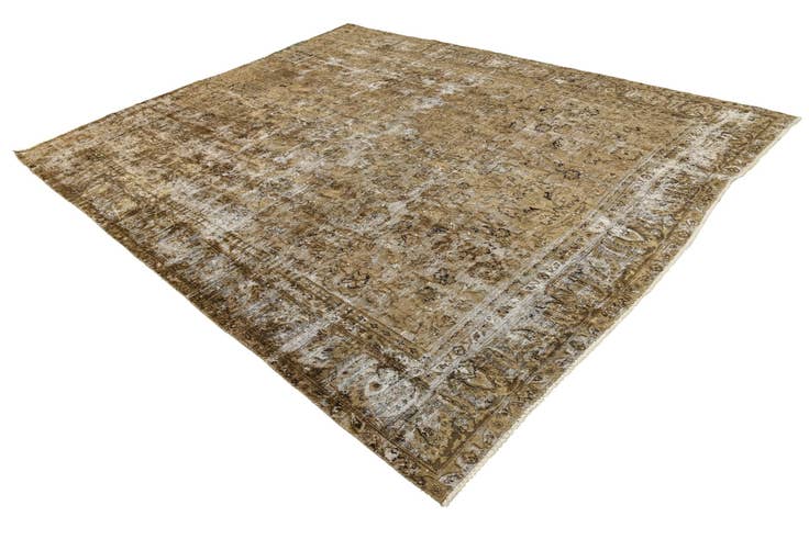 Detail image of 9' 2 x 11' 7 Hand Knotted Ultra Vintage Persian Wool Rug