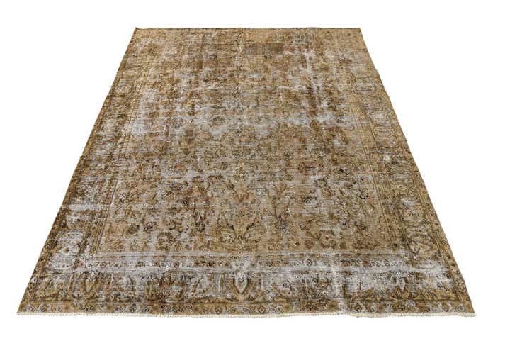 9' 2 x 11' 7 Hand Knotted Ultra Vintage Persian Wool Rug
