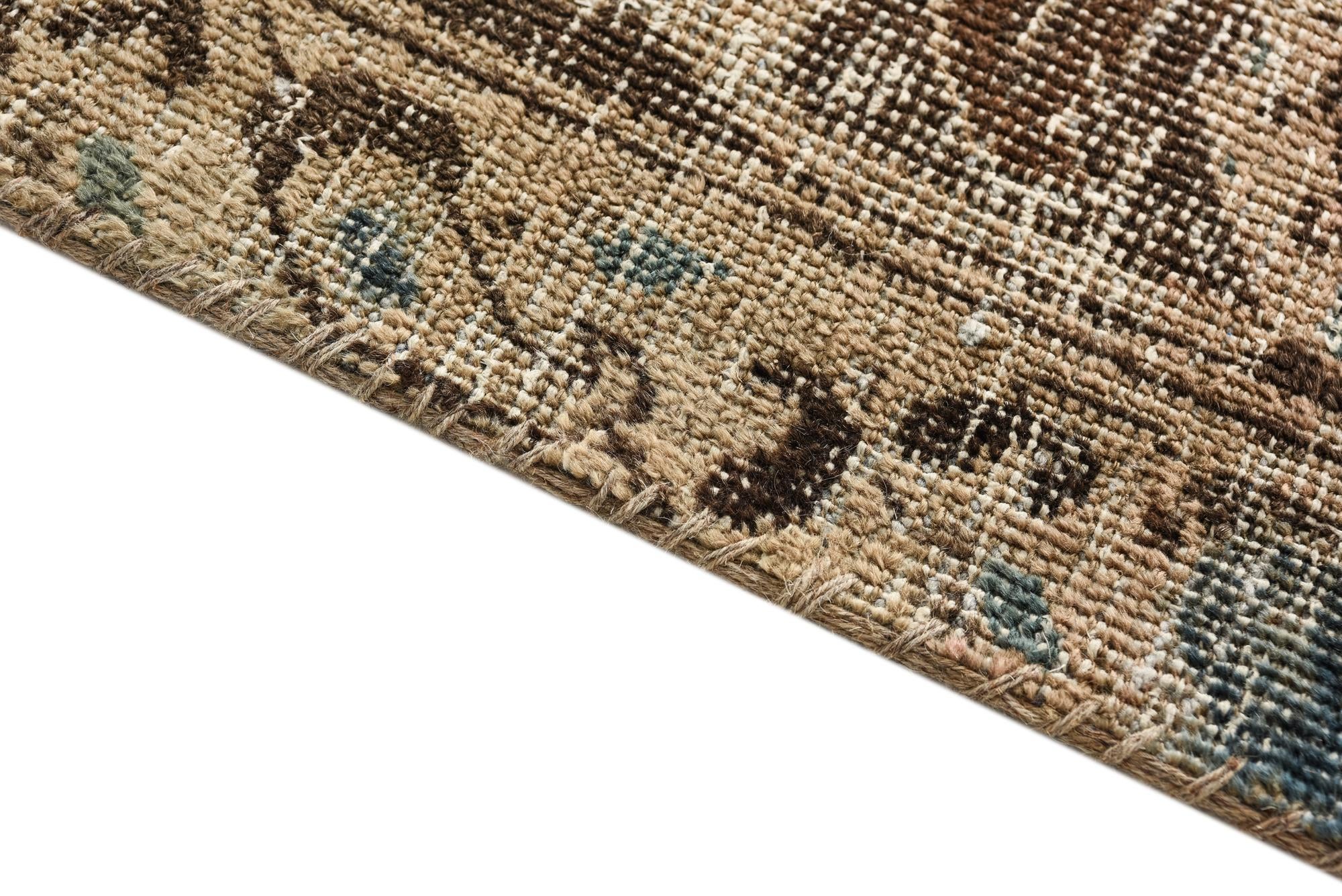 9' 5 x 13' Hand Knotted Ultra Vintage Persian Wool Rug