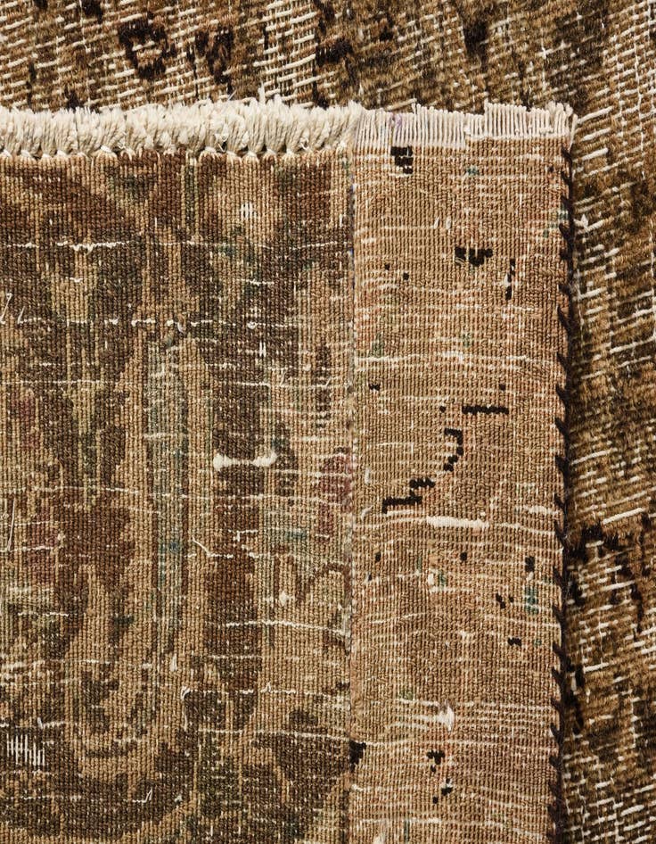 Detail image of 9' x 11' 9  Hand Knotted Ultra Vintage Persian Wool Rug