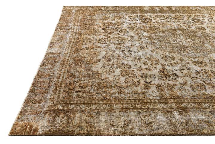 9' x 11' 9 Hand Knotted Ultra Vintage Persian Wool Rug