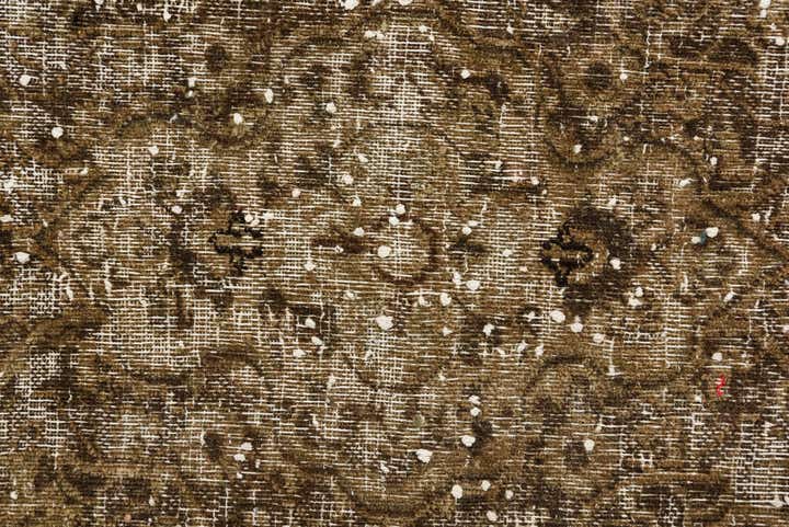 9' x 11' 9 Hand Knotted Ultra Vintage Persian Wool Rug