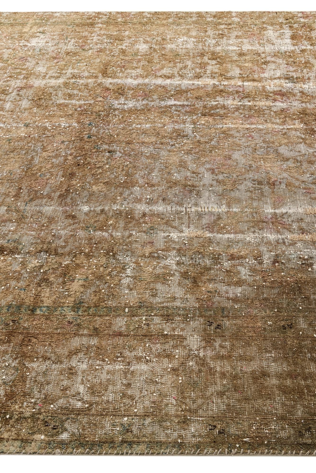 8' 4 x 12' 10 Hand Knotted Ultra Vintage Persian Wool Rug