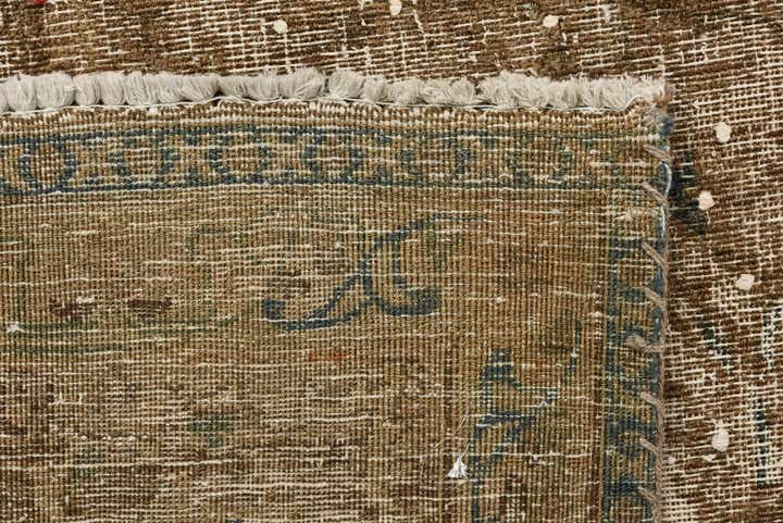 8' 4 x 12' 10 Hand Knotted Ultra Vintage Persian Wool Rug