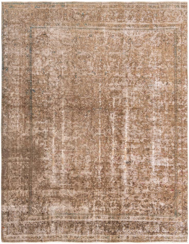 Detail image of 8' 4 x 12' 10 Hand Knotted Ultra Vintage Persian Wool Rug