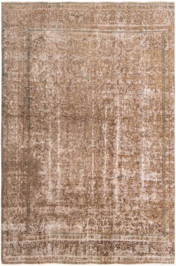 8' 4 x 12' 10 Hand Knotted Ultra Vintage Persian Wool Rug