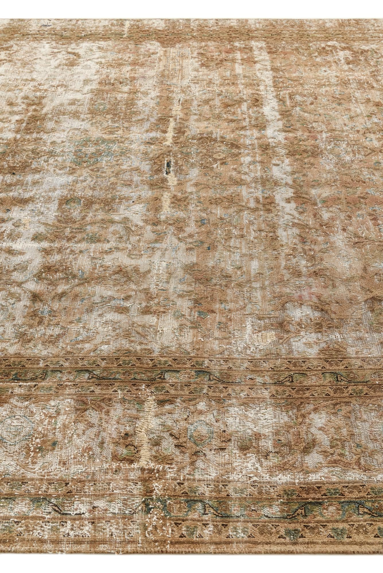 8' 8 x 12' 4 Hand Knotted Ultra Vintage Persian Wool Rug