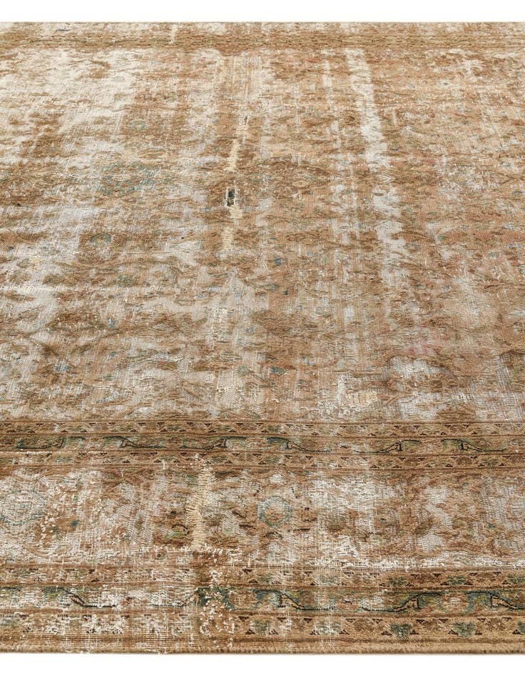 Detail image of 8' 8 x 12' 4  Hand Knotted Ultra Vintage Persian Wool Rug