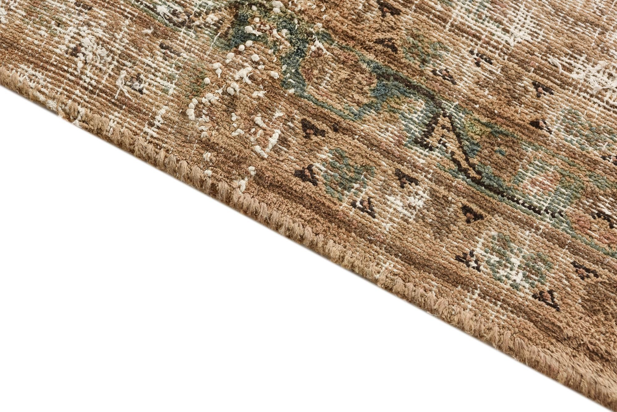 8' 8 x 12' 4 Hand Knotted Ultra Vintage Persian Wool Rug